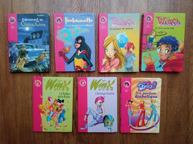 LIVRES BIBLIOTHEQUE ROSE Winx, Totally Spies, Witch , Club Des Cinq
