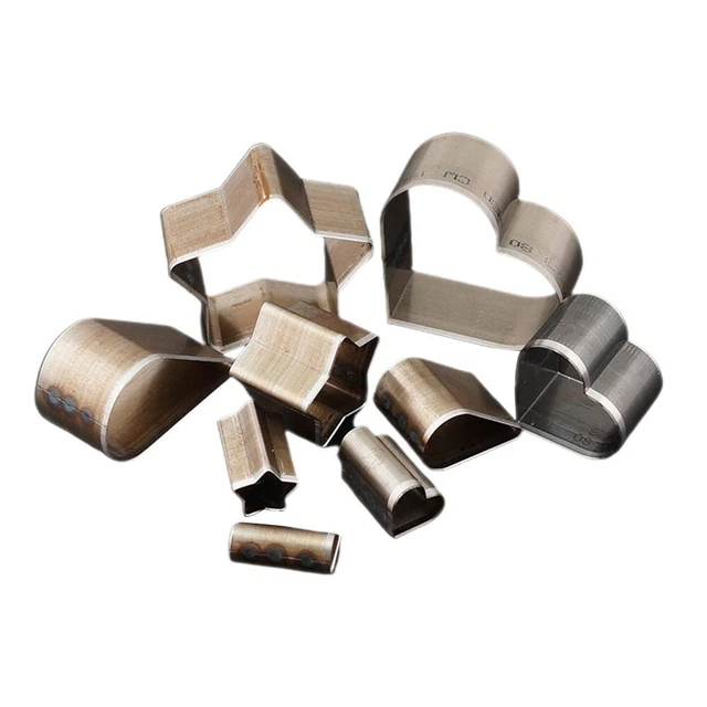 Ensemble 3 Matrices Fleur Pour Cuir - Poinçons 1.2, 2 Et 2.8 Pouces En Acier Allié Pour Découpe Caoutchouc, Cuir