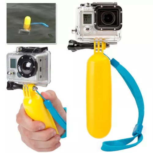 New Handheld Hand Grip Floating Stick Mount for Gopro Hero 2 3 3+ 4 Yellow New