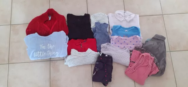 Vêtements bébé fille 23 mois/2 ans lot de 14 pièces !