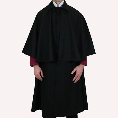 Inverness Cape - 100% Wool Stealthy style for the Victorian gentleman cape coat