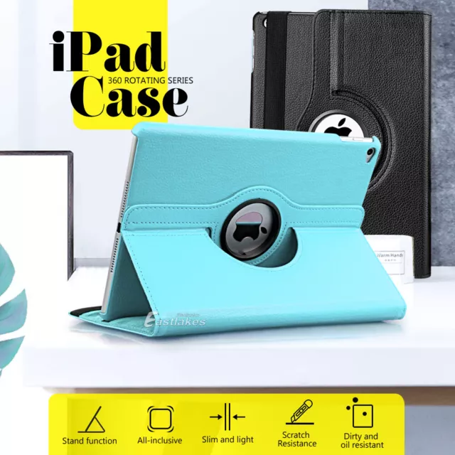 For iPad Leather Case Cover 10th 9th 8th 7th 6th 5th Gen Air 4 3 2 Mini 6 5 4