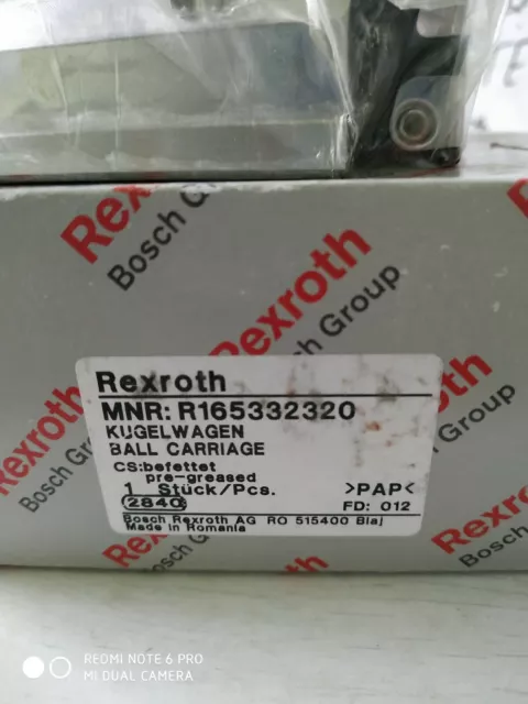 Rexroth R165332320 Balle Rail Runner Block