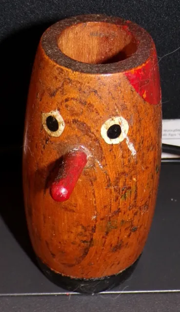 Wooden  Vintage Bird toothpick holder