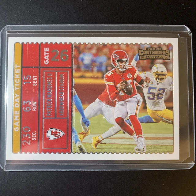 2022 Panini Contenders Patrick Mahomes II Game Day Ticket