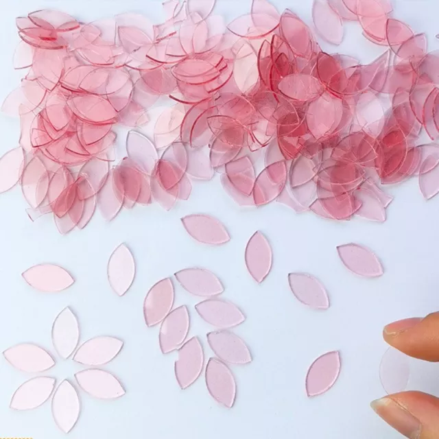 100g Petal Leaves Mosaic Tile DIY Bulk Stained Glass Pieces Home Art Decor Craft