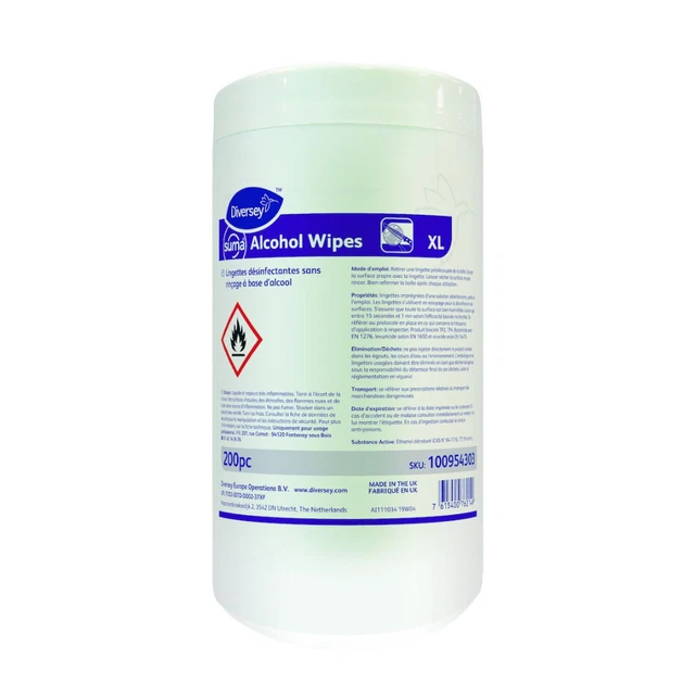 Suma Alcohol Wipes XL Desinfektionstücher - 200 Stk.