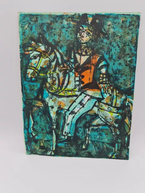 Lithographie original Paul Aizpiri Le Messager 1964