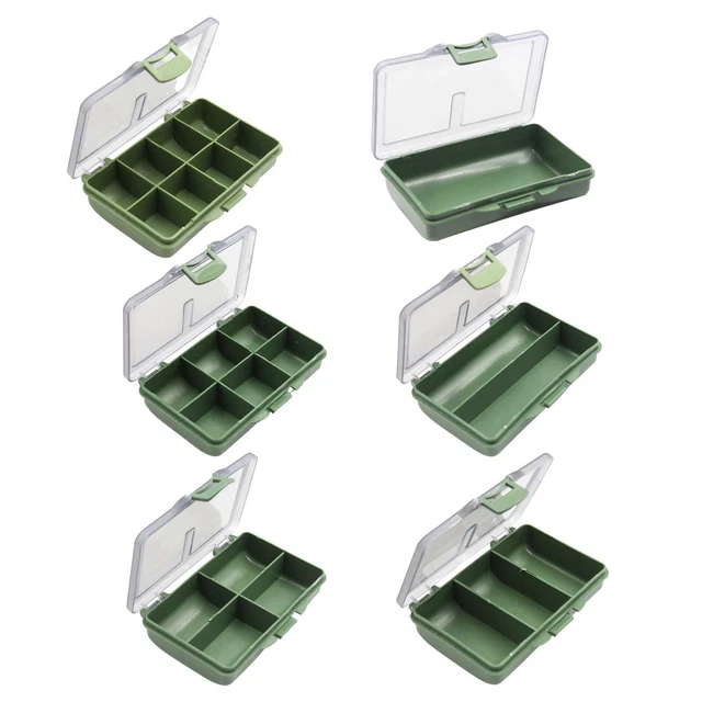thumbnail image 2 of Black Large Fishing Tackle Bit Box System – 7+1 Compartments For Hooks, Swivels, Rigs 2 of 4
