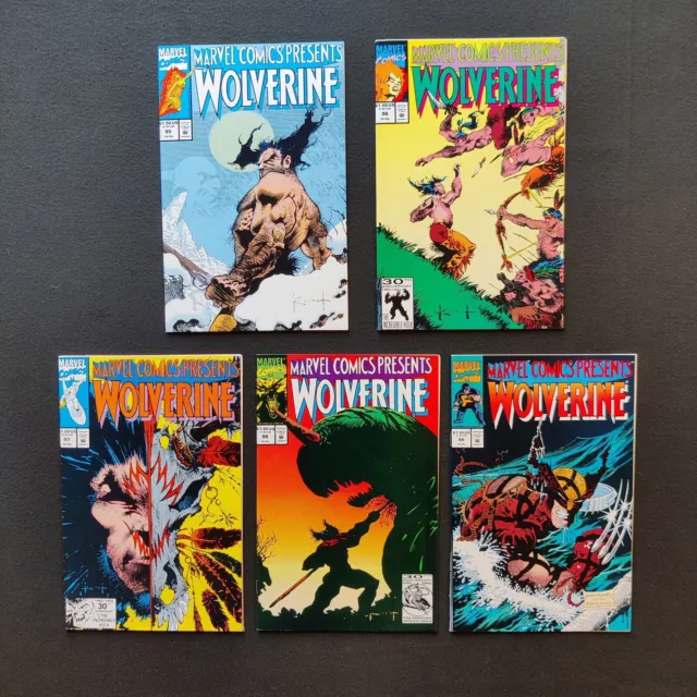 LOT OF 5 MARVEL COMICS PRESENTS  #95, #96-99. VF/NM Wolverine Ghost Rider 1991