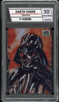 2021 Topps Chrome Star Wars #9 Darth Vader MGS Graded 10 Gem Mint Refractor Holo