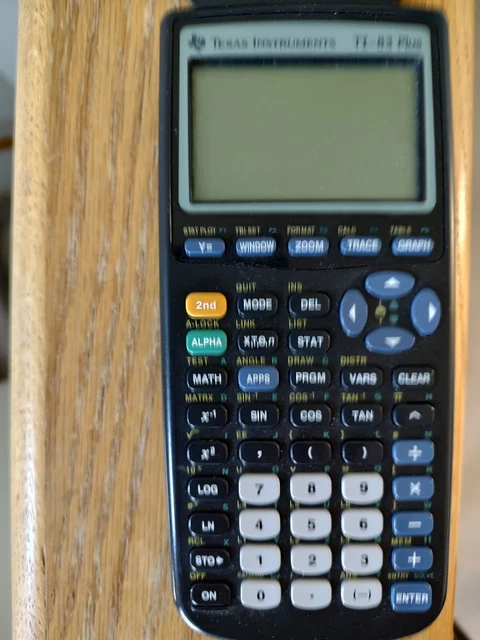Texas Instruments TI-83 Plus Graphing Calculator - Black (83PL/TBL/1L1/A)