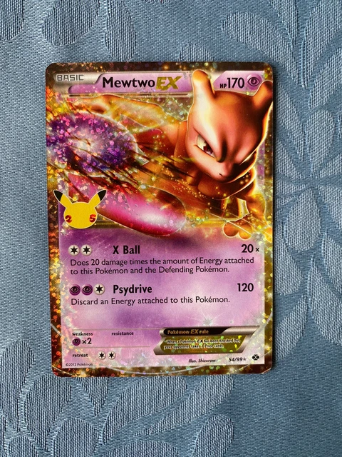 POKEMON MEWTWO EX Celebrations 25th Anniversary Classic Collection 54/ ...