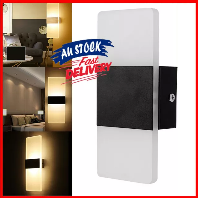 LED Wall Lights up Down Cubes In/Outdoor Sconce Lighting Lamp Fixture Decor Tool