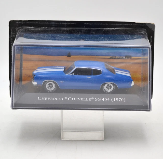 AUTOWORLD 1/43 - Chevrolet Chevelle SS 454 1970 Grey Metallic Resin model car EUR 93,26 - FR