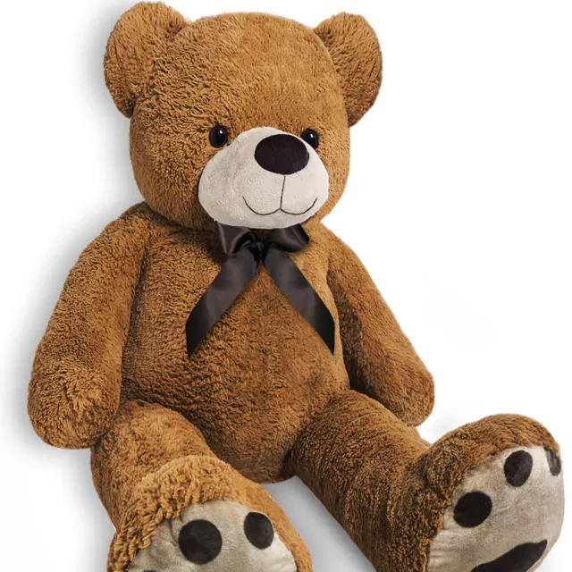 Brubaker Ours en peluche géant XXL 150 cm marron avec un cœur en peluche «  Ich liebe Dich ». : : Jeux et Jouets