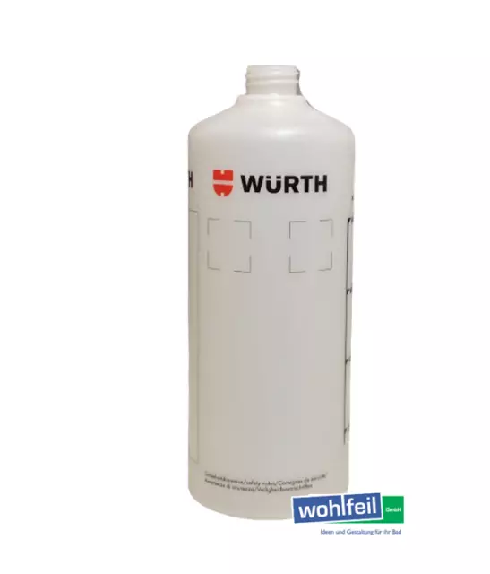 Würth Pumpsprühflaschen 1 Liter Grau Lösemittelbeständig Spar-Set - O