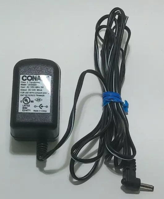 CONAIR CLASS 2 TRANSFORMER Model UD0500A 120VAC To 5.6VDC  80mA