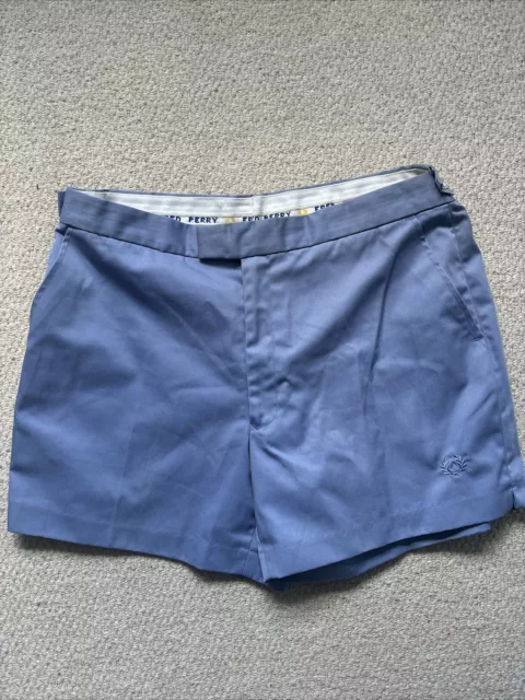 Vintage Fred Perry Tennis Shorts - Men's size 38"- Blue