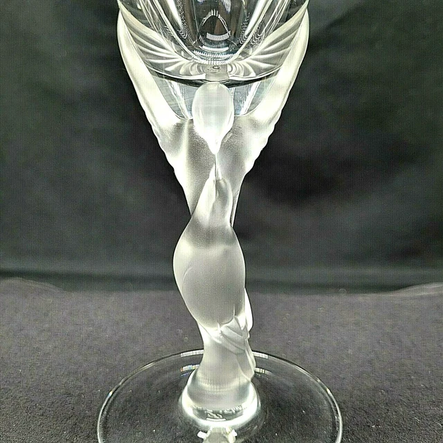 Faberge Kissing Doves Wine Glass France Igor Carl Signed Beautiful