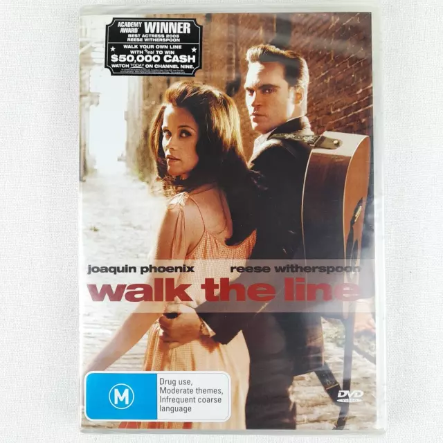Walk The Line, 2005 DVD, Joaquin Phoenix, Reese Witherspoon, Region 4.