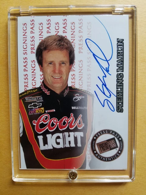 1999 Sterling Marlin P.p. "Signings" Nascar Winston Cup Autograph Card #645/750! 1999 Sterling Marlin P.p. "Signings" Nascar Winston Cup Autograph Card #645/750!