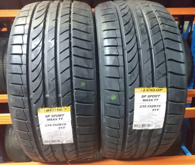 2x 235/35 ZR19 Dunlop SP Sport Maxx TT   91Y   X2  *CLEARANCE*  2353519 PAIR