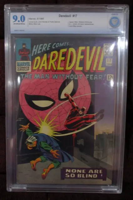 Daredevil #17 CBCS 9.0 (VF/NM) 1966 (second John Romita Spider-man) NOT CGC