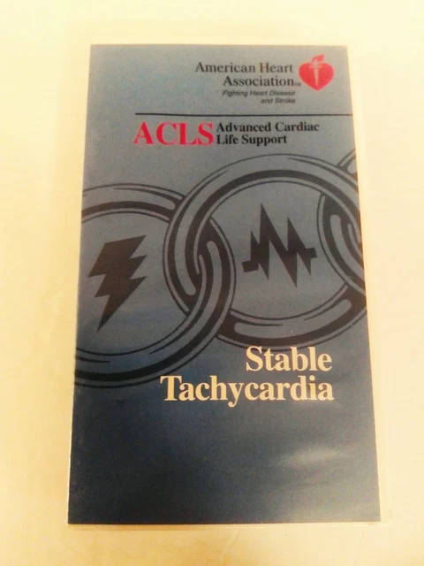 AMERICAN HEART ASSOCIATION ACLS Stable Tachycardia VHS Cassette LN £35. ...