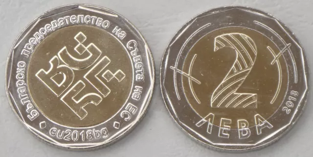 Bulgarie/Bulgarie 2 Leva Monnaie commémorative 2018 Ratspräsidentschaft p348