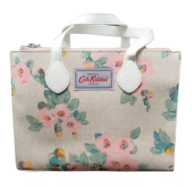 Cath Kidston Mayfield Blossom Ladies Grab Bag Handbag Cross Body NEW Tag Cream