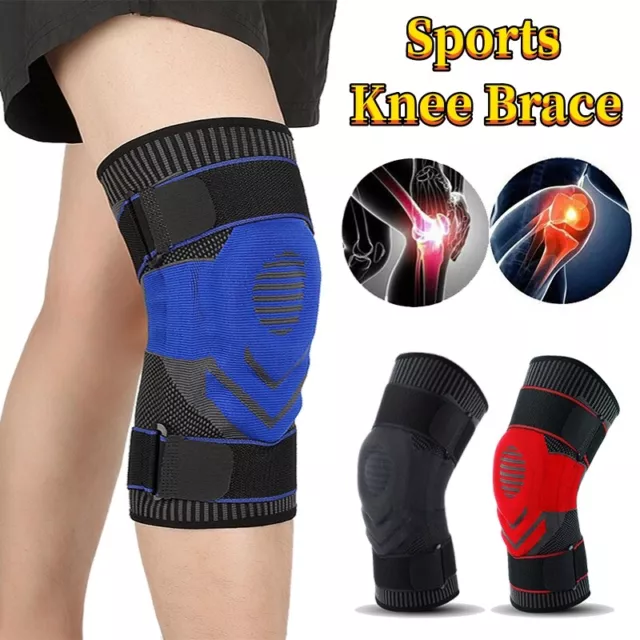 Sports Knee Brace Gel Pad Compression Sleeve Support Arthritis Joint Pain Relief