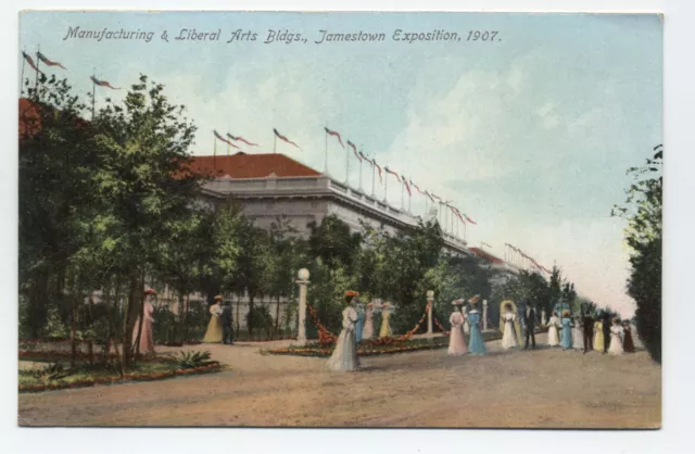 1907 Jamestown Expo Manufacturing & Liberal arts building postcard [4847.7]