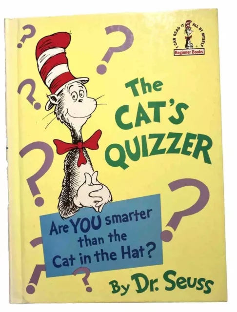 The Cat's Quizzer Dr. Seuss: RARE 1976 1st Edition Oversize