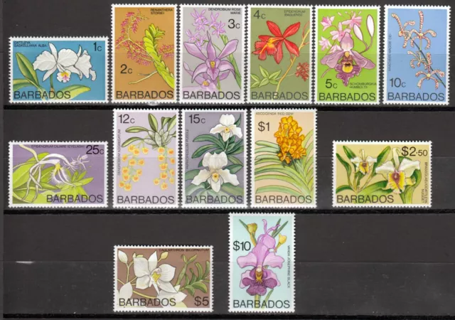 Barbade 365-80 Y, Sans 50 c. C. (376), Freimarken-Orchideen