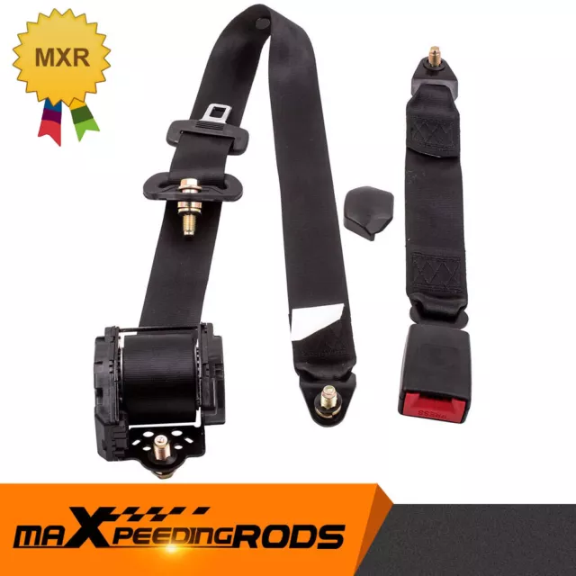 Generic Ceinture de sécurité universelle à trois points, ceinture de  sécurité de voiture réglable, avec accessoires à prix pas cher