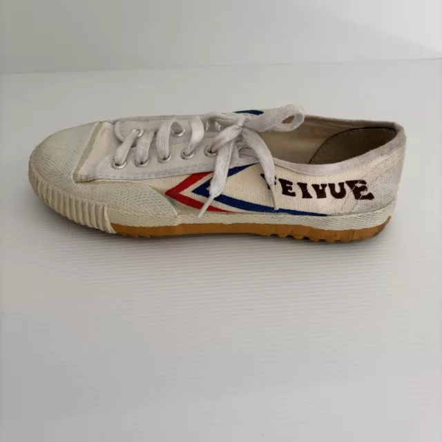 FEIYUE Fe Lo Canvas White Classic Martial Arts Shoes Womens | Size 37/6.5 3