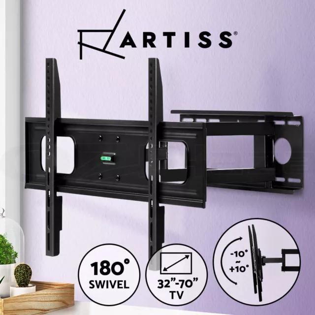 Artiss Full Motion TV Wall Mount Bracket Swivel LED LCD 32 40 43 50 55 60 65 70