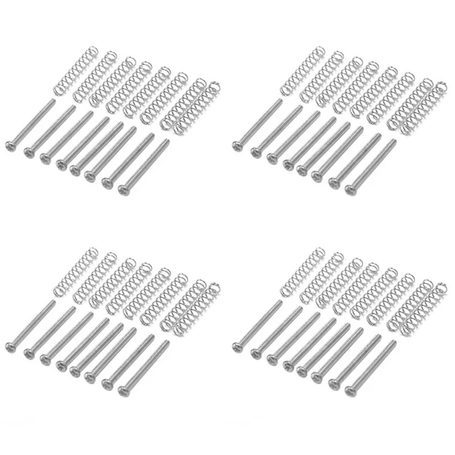 32 Pcs M2.5X32MM Electric Guitar Humbucker Pickups Adjust Height Screw and V6M9