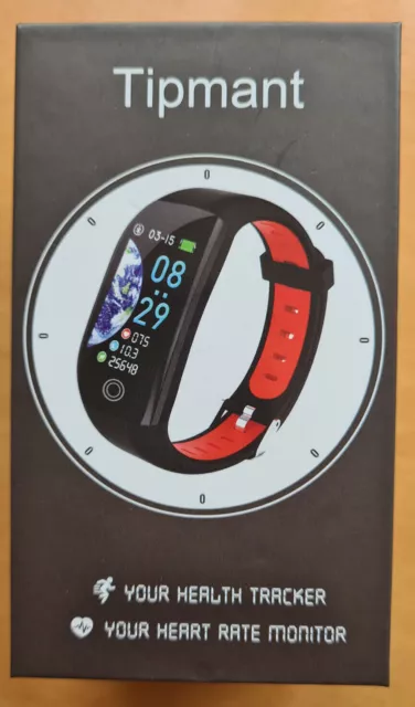 Tipmant Fitnessuhr mit Pulsmesser Schlafmonitor Schrittzähler Smartwatch Fitness