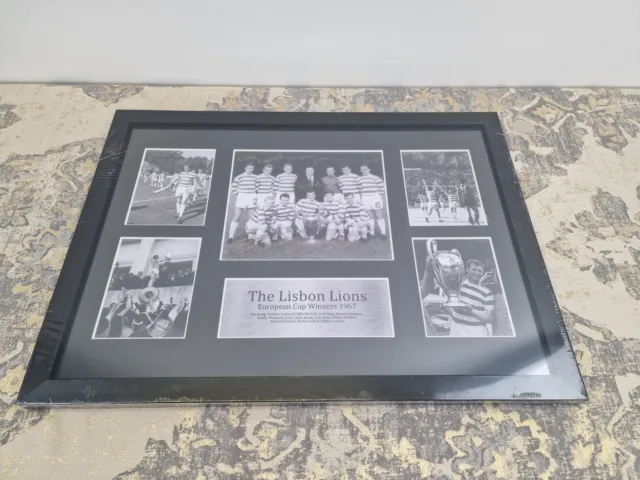 Celtic Lisbon Lions 1967 UEFA Euro Cup Winners Framed A3 Poster for Football Fan