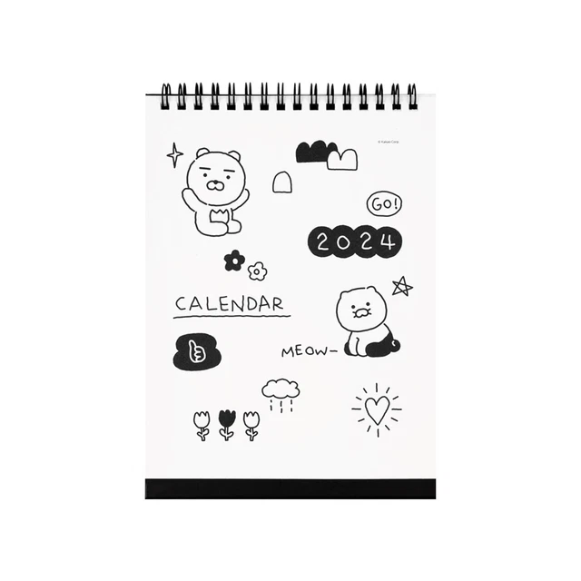 KAKAO FRIENDS DOODLE Doodle 2024 Desk Calendar 23.00 PicClick