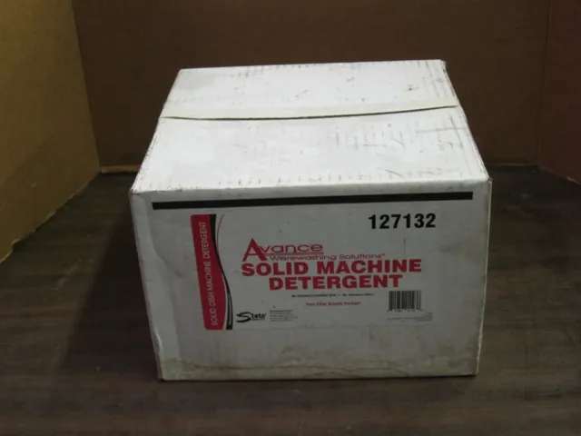 Case of 4x State Industrial Avance Solid Machine Detergent 8Lb, p/n 127131, New