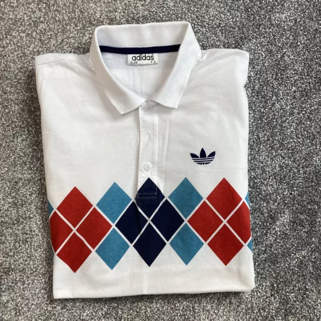 POLO TENNIS VINTAGE Adidas Ivan Lendl ARGYLE DIAMONDS PTP 21 5