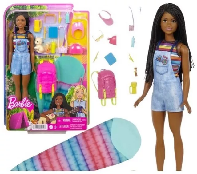 Barbie It Takes Two Camping Brooklyn Doll with Puppy Official Mattel