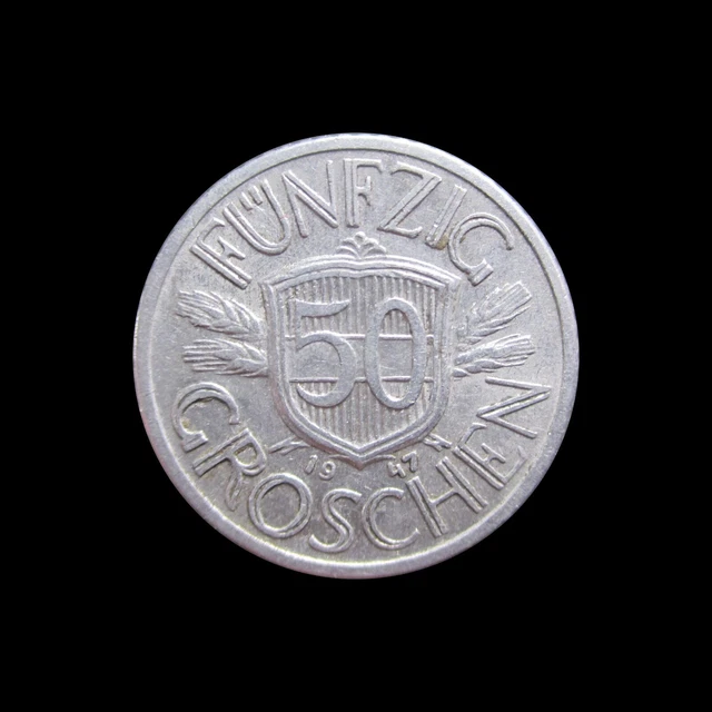 Austria 50 Groschen 1947 Km 2870 #4983#