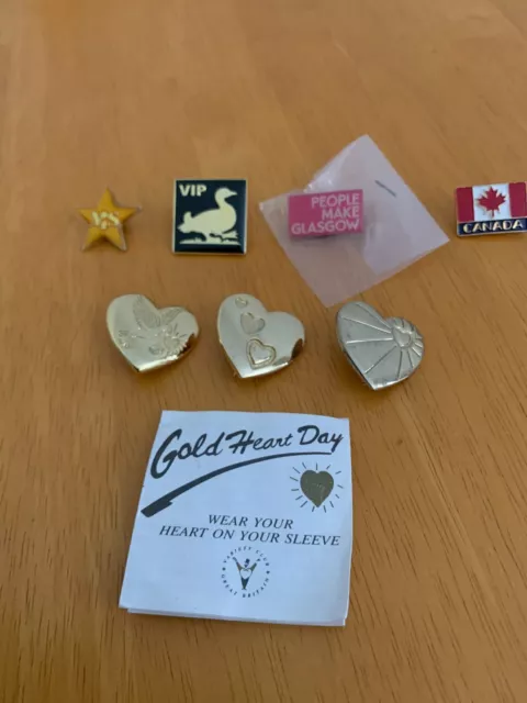 A selection of various pin badges - job lot (some used and some new)