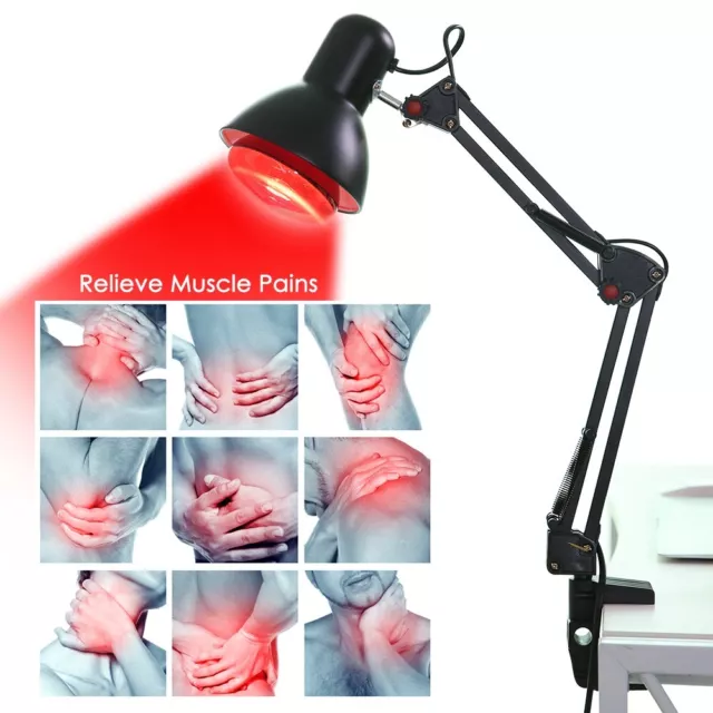 Infrared Heat Lamp Therapeutic Body Pain Relief Heating Therapy Massage Light UK