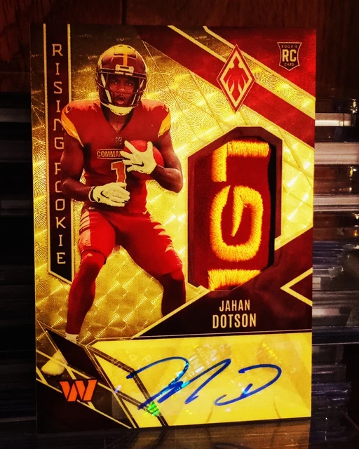 2022 Phoenix gold vinyl Jahan Dotson Auto Autograph patch RC Rookie #1/1