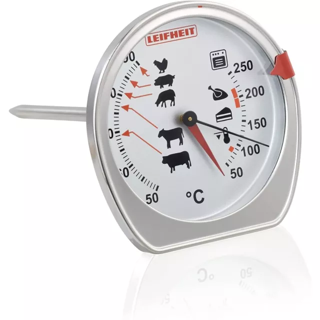 Leifheit Grillthermometer, Küche BBQ Ofen Fleisch Grill Fleischthermometer